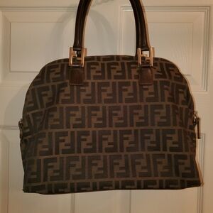 Fendi Zucca Brown Monogram Women's Bag Purse